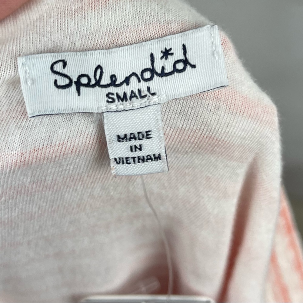 New Splendid Mini Stripe Halter Popover Dress Linen Blend Size Small - Picture 9 of 11
